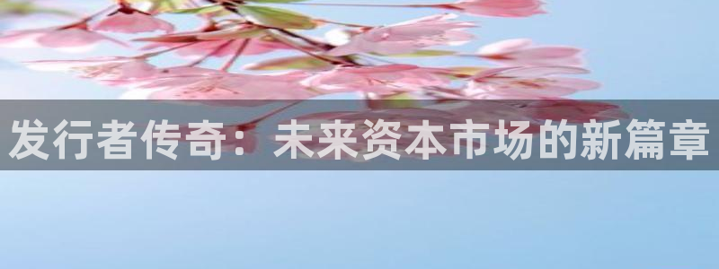 新宝GG子经理人杂志：发行者传奇：未来资本市场的新篇章